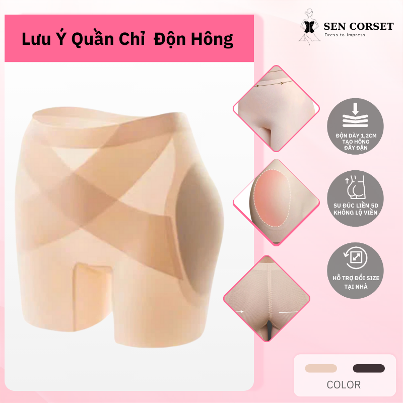 Quần độn hông ôm bụng nâng V3 không lộ viền đáy đùi chất liệu co giãn 5D, mặc thoáng mát 4 chiều hàng cao cấp mẫu mới 2026